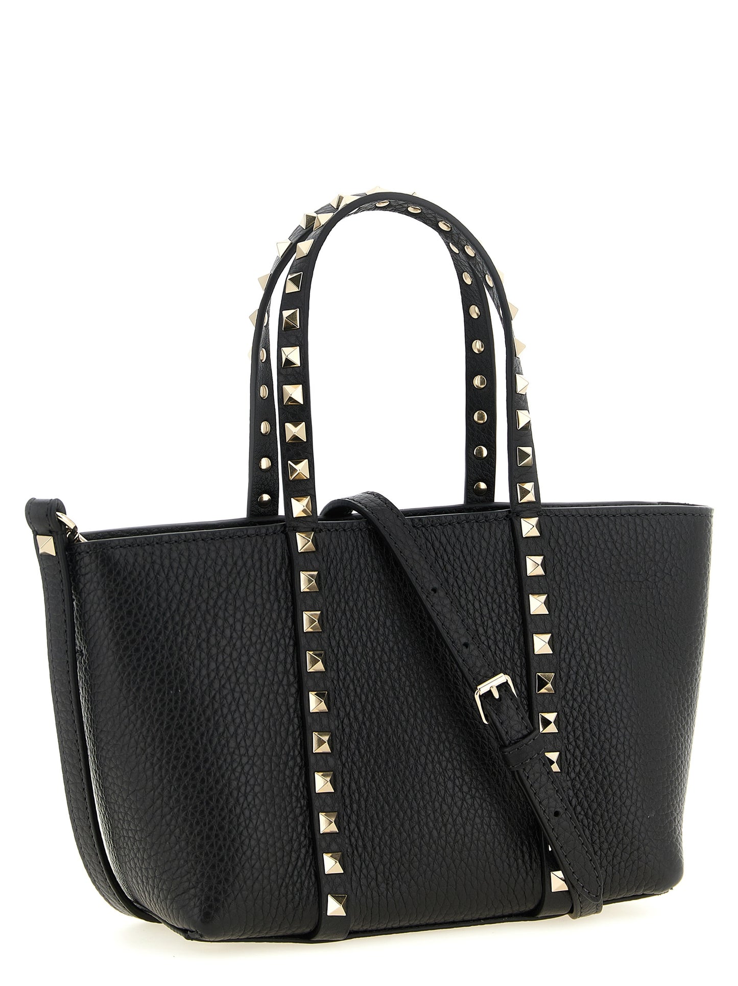 Valentino Garavani Black Calfskin Tote Bag