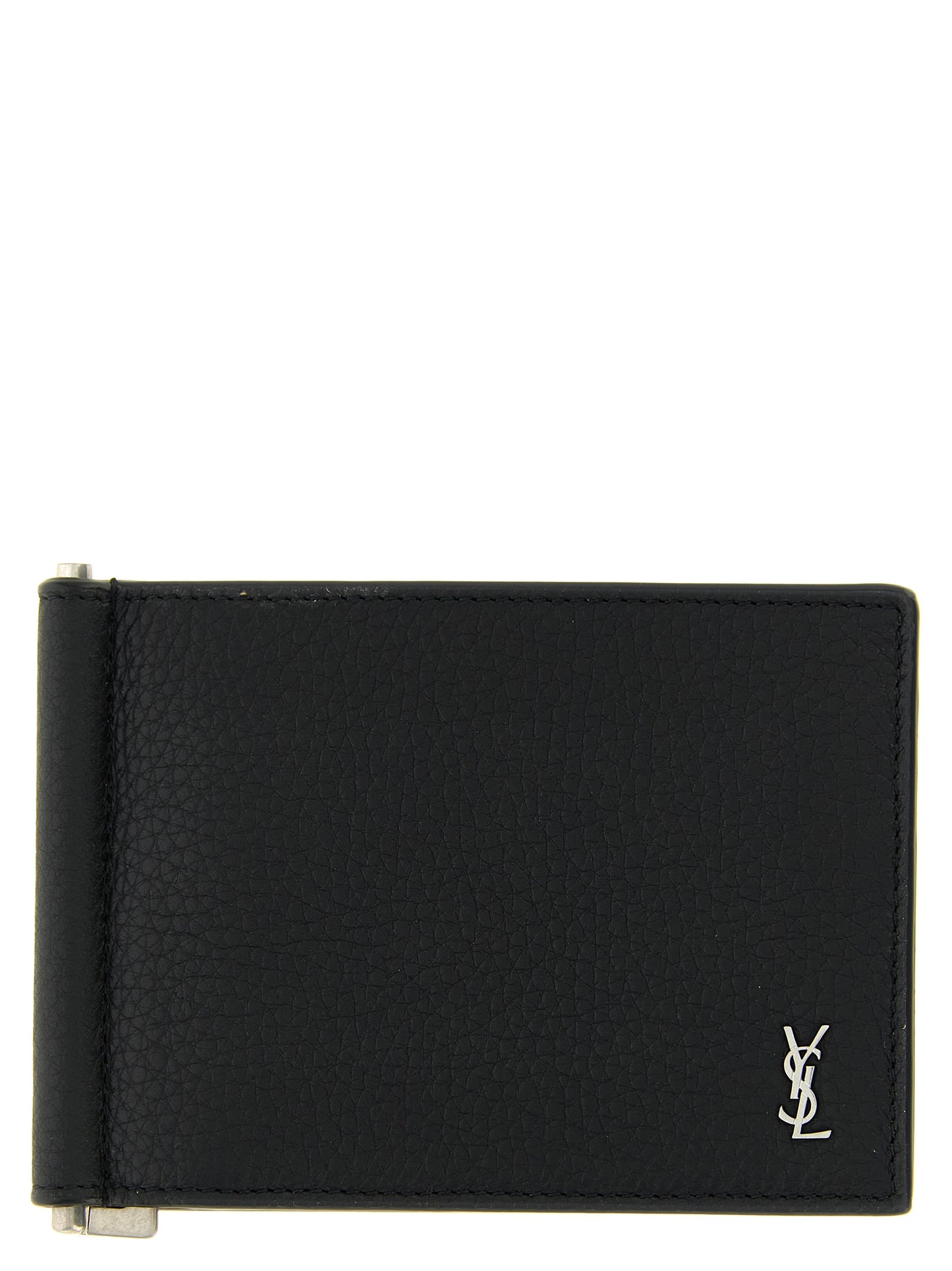Saint Laurent Black Calfskin Money Clip