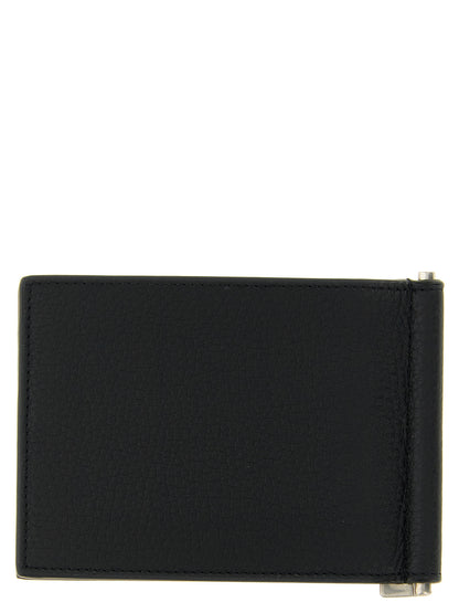 Saint Laurent Black Calfskin Money Clip