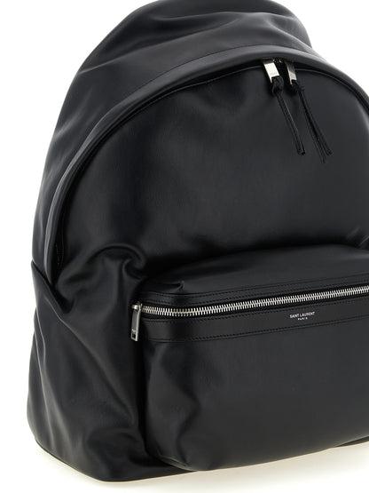 Saint Laurent Black Calfskin Backpack