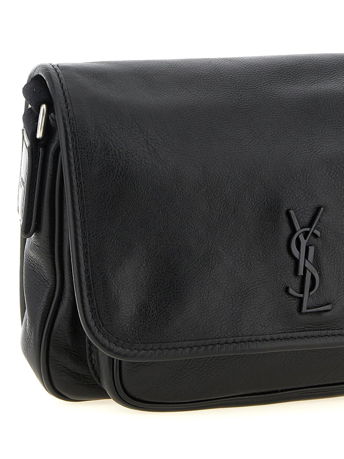 Saint Laurent Black Calfskin Crossbody Bag