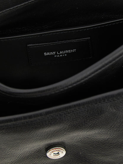 Saint Laurent Black Calfskin Crossbody Bag