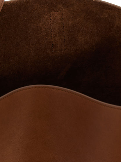 Saint Laurent Brown Calfskin Shoulder Bag
