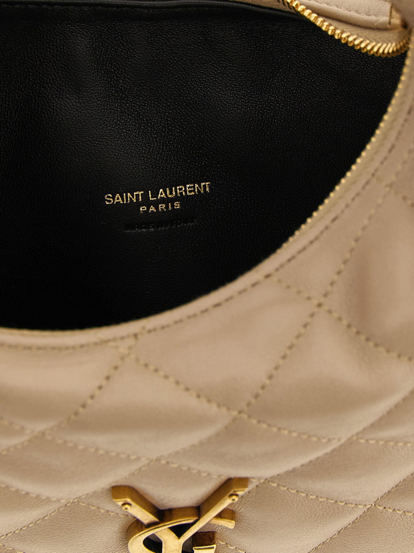 Saint Laurent Beige Lamb Leather Handbag