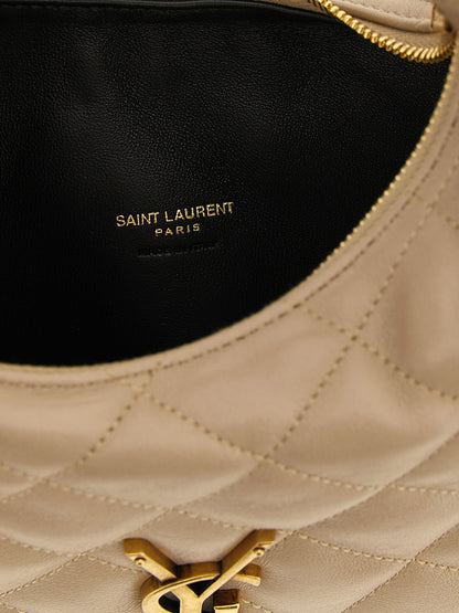 Saint Laurent Beige Lamb Leather Handbag