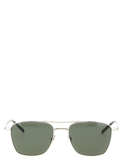 Saint Laurent Silver Acetate Sunglasses