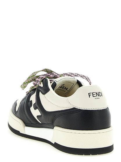 Fendi Bicolor Calfskin Athletic Sneakers