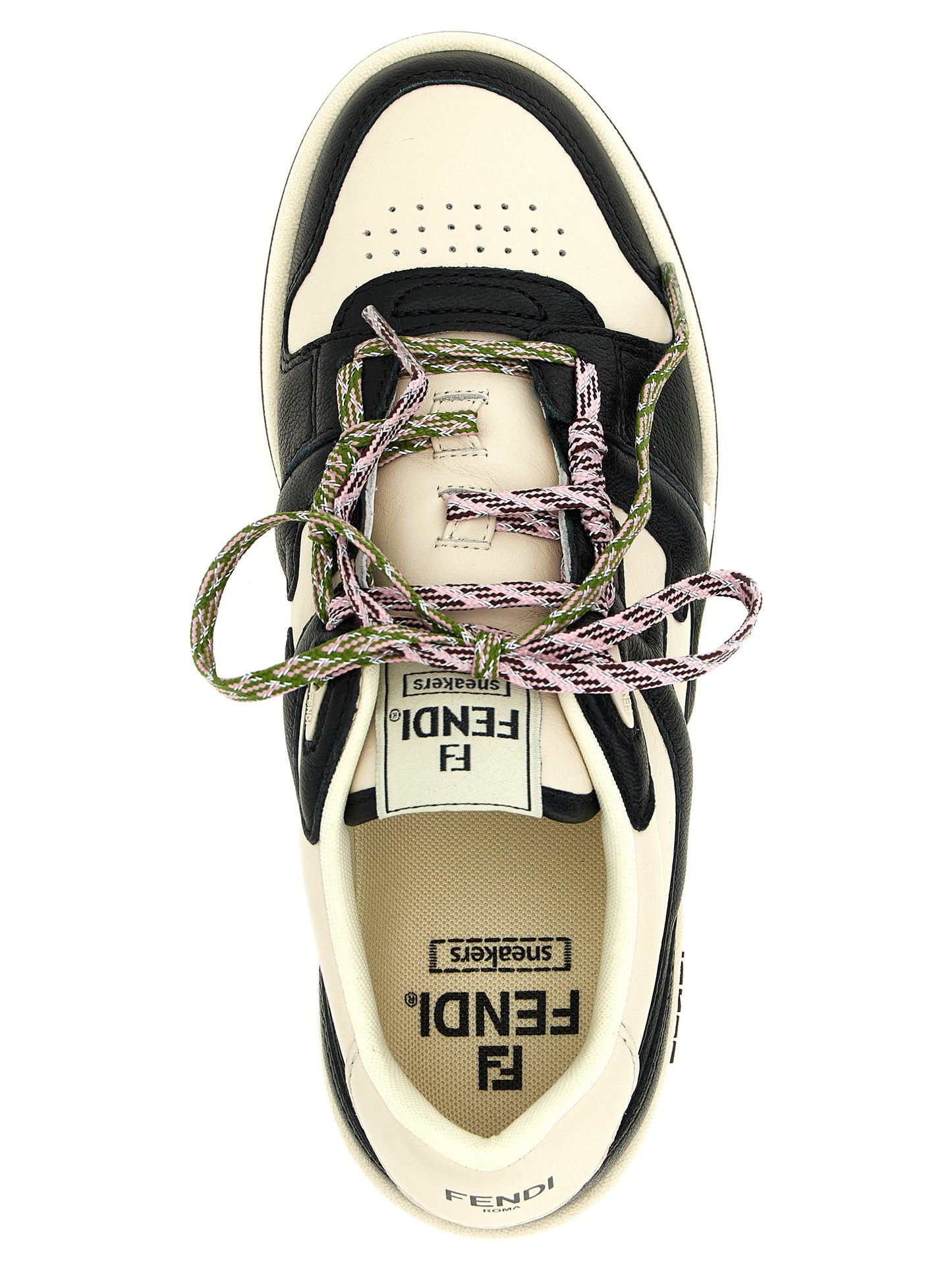 Fendi Bicolor Calfskin Athletic Sneakers