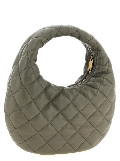 Saint Laurent Gray Lamb Leather Handbag