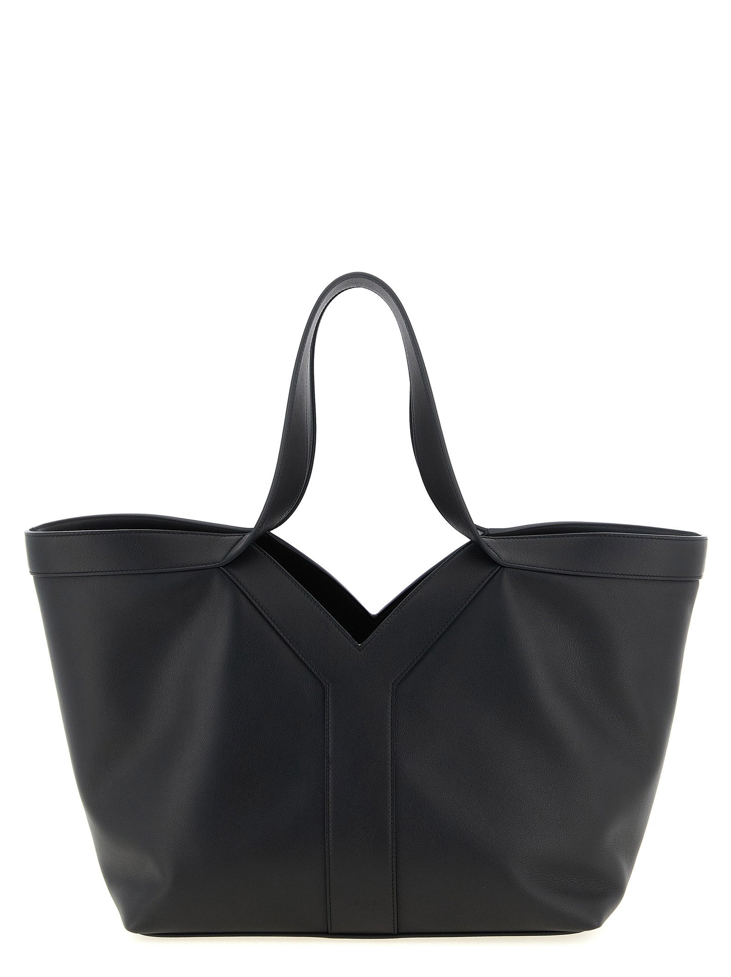 Saint Laurent Black Calfskin Tote Bag