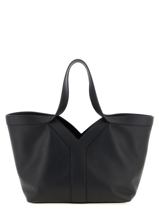 Saint Laurent Black Calfskin Tote Bag