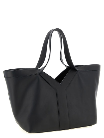 Saint Laurent Black Calfskin Tote Bag