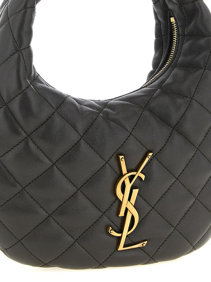 Saint Laurent Brown Lamb Leather Handbag