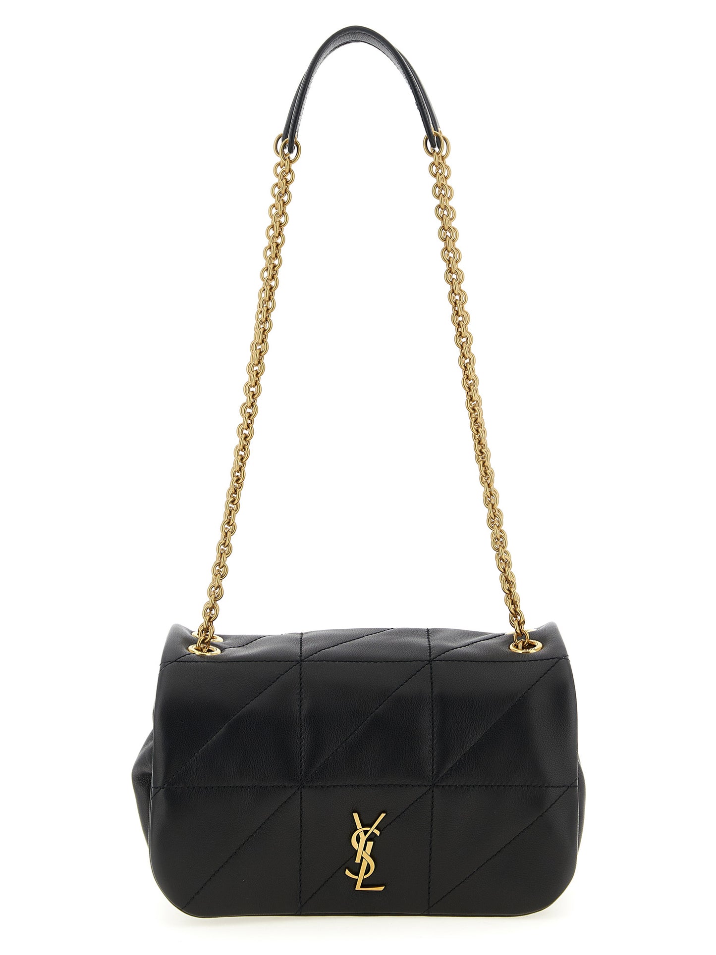 Saint Laurent Black Lamb Leather Shoulder Bag