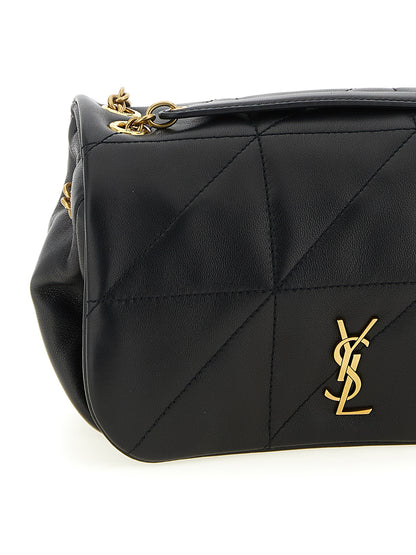 Saint Laurent Black Lamb Leather Shoulder Bag