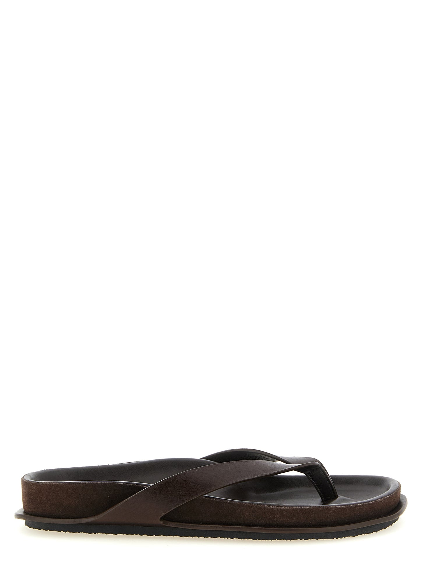 Jacquemus Brown Cowhide Slides