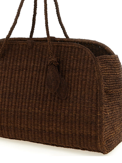 Jacquemus Brown Raffia Tote Bag