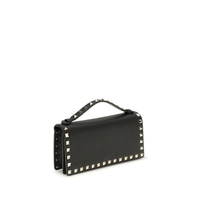 Valentino Garavani Black Calf Leather Bos Taurus Wallet