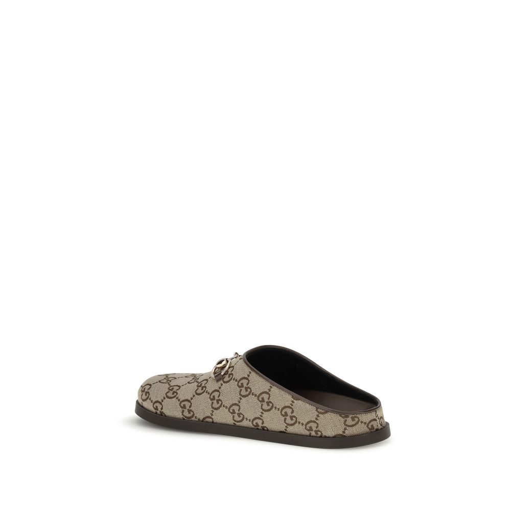 Gucci Beige Rubber Mules
