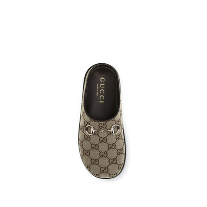 Gucci Beige Rubber Mules