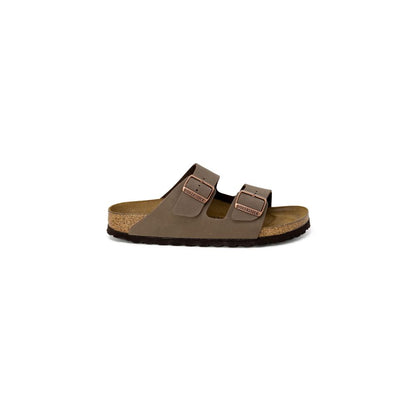 Birkenstock Brown Leather Flat Sandals