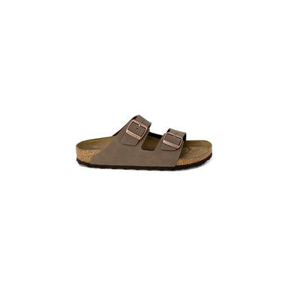 Birkenstock Brown Synthetic Flat Sandals