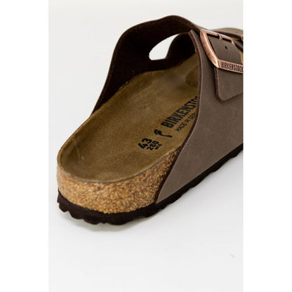 Birkenstock Brown Synthetic Flat Sandals