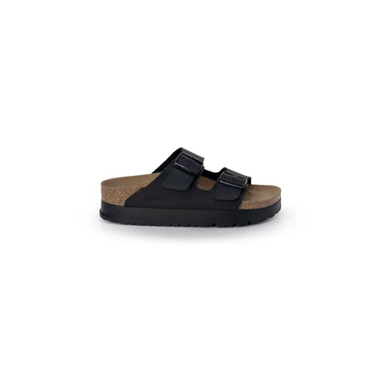 Birkenstock Black Synthetic Platform Sandals
