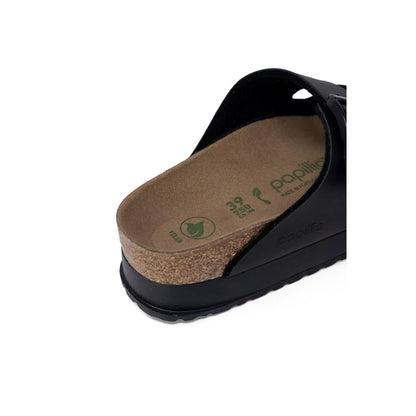 Birkenstock Black Synthetic Platform Sandals