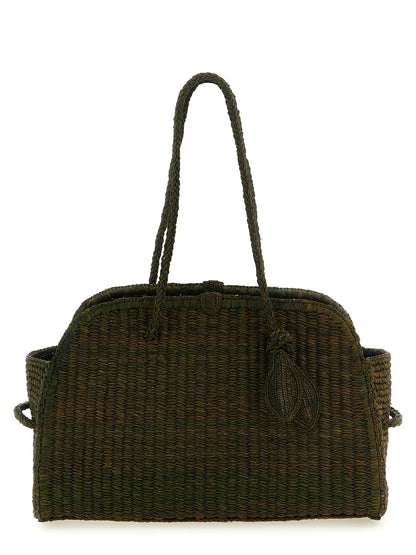 Jacquemus Bicolor Raffia Tote Bag