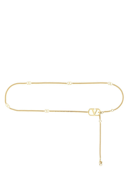 Valentino Garavani Gold Brass Regular Belt