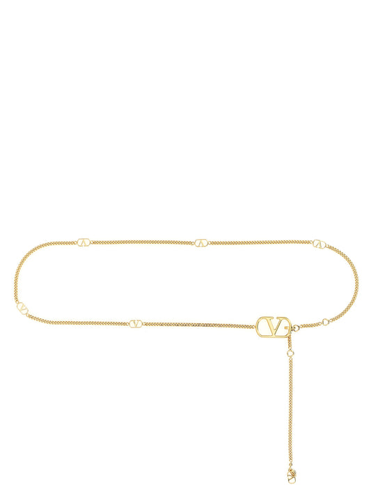 Valentino Garavani Gold Brass Regular Belt