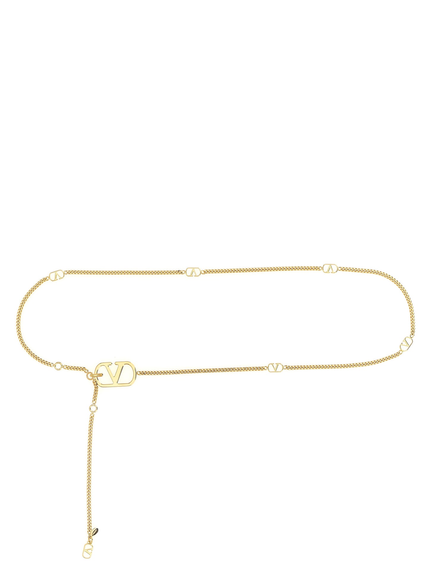 Valentino Garavani Gold Brass Regular Belt