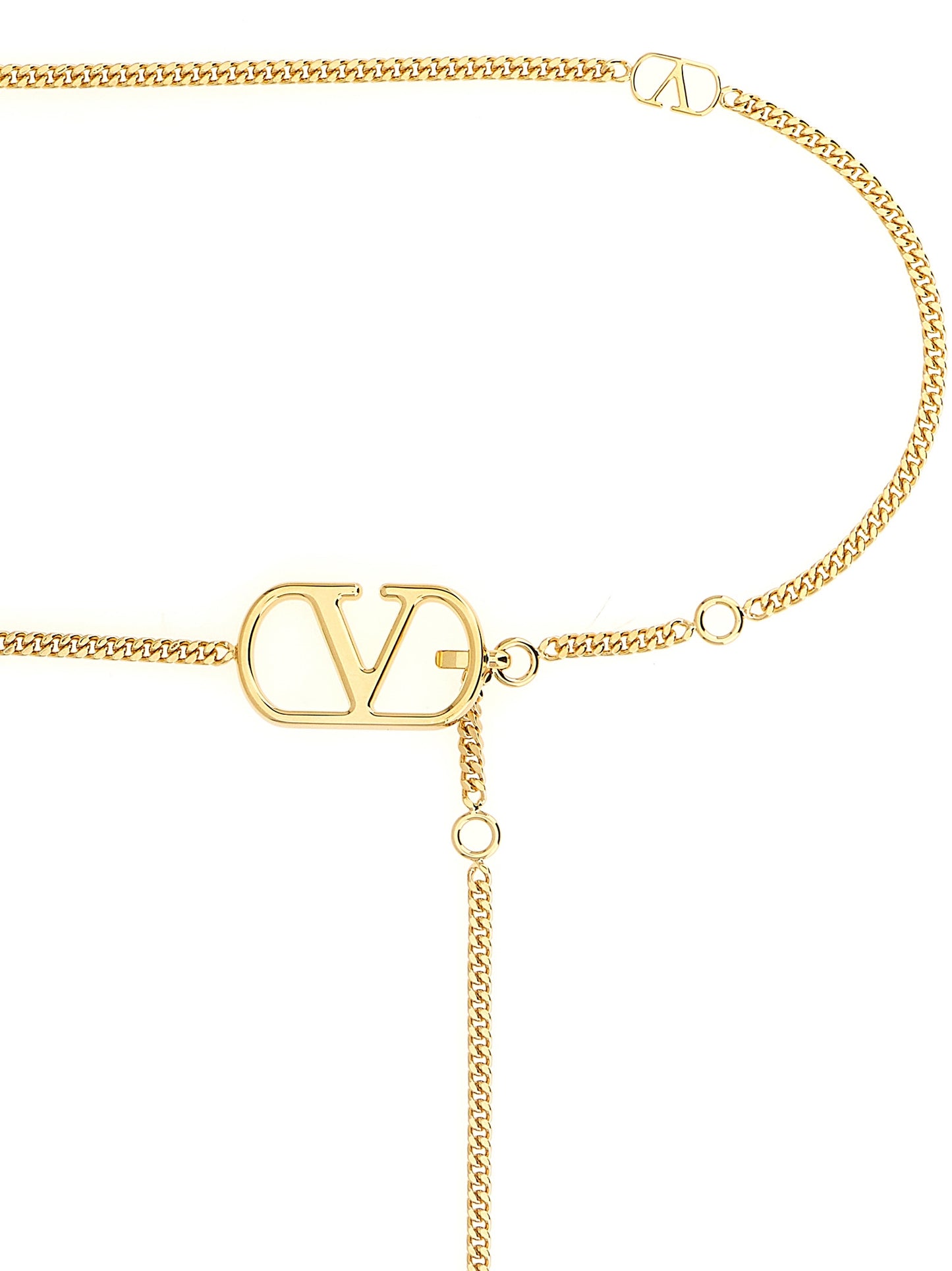 Valentino Garavani Gold Brass Regular Belt