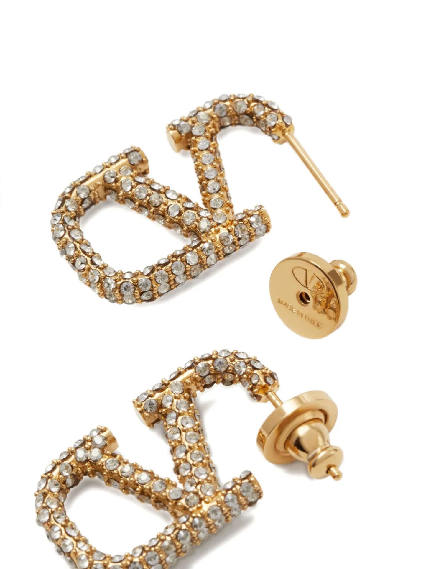 Valentino Garavani Gold Brass Earrings