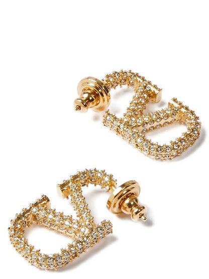 Valentino Garavani Gold Brass Earrings