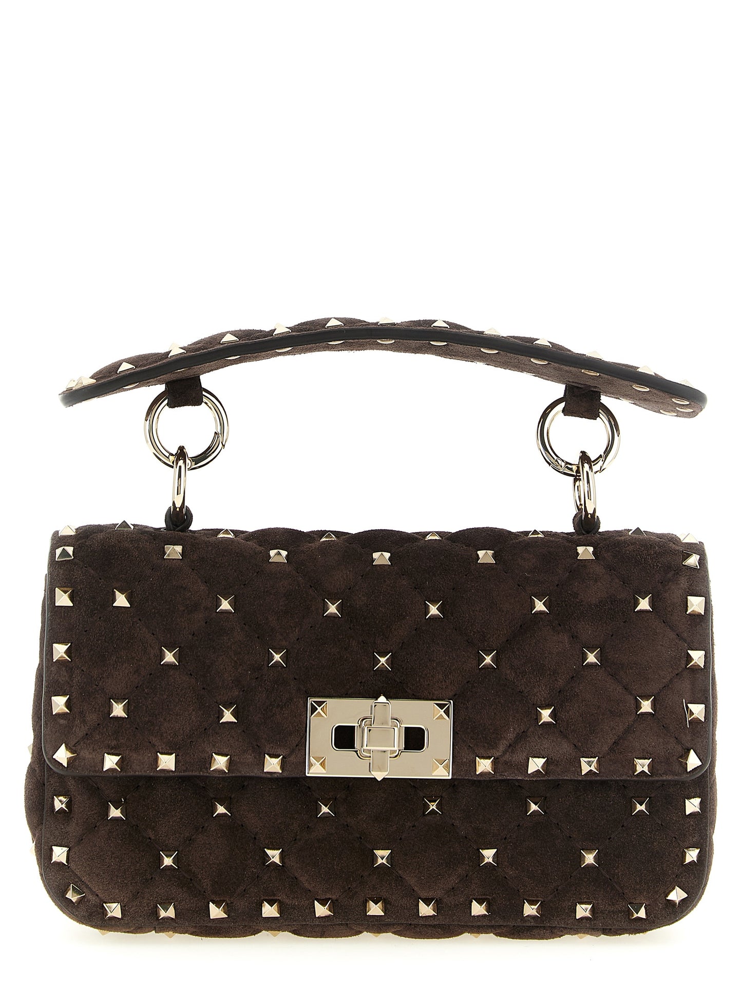 Valentino Garavani Brown Calfskin Shoulder Bag