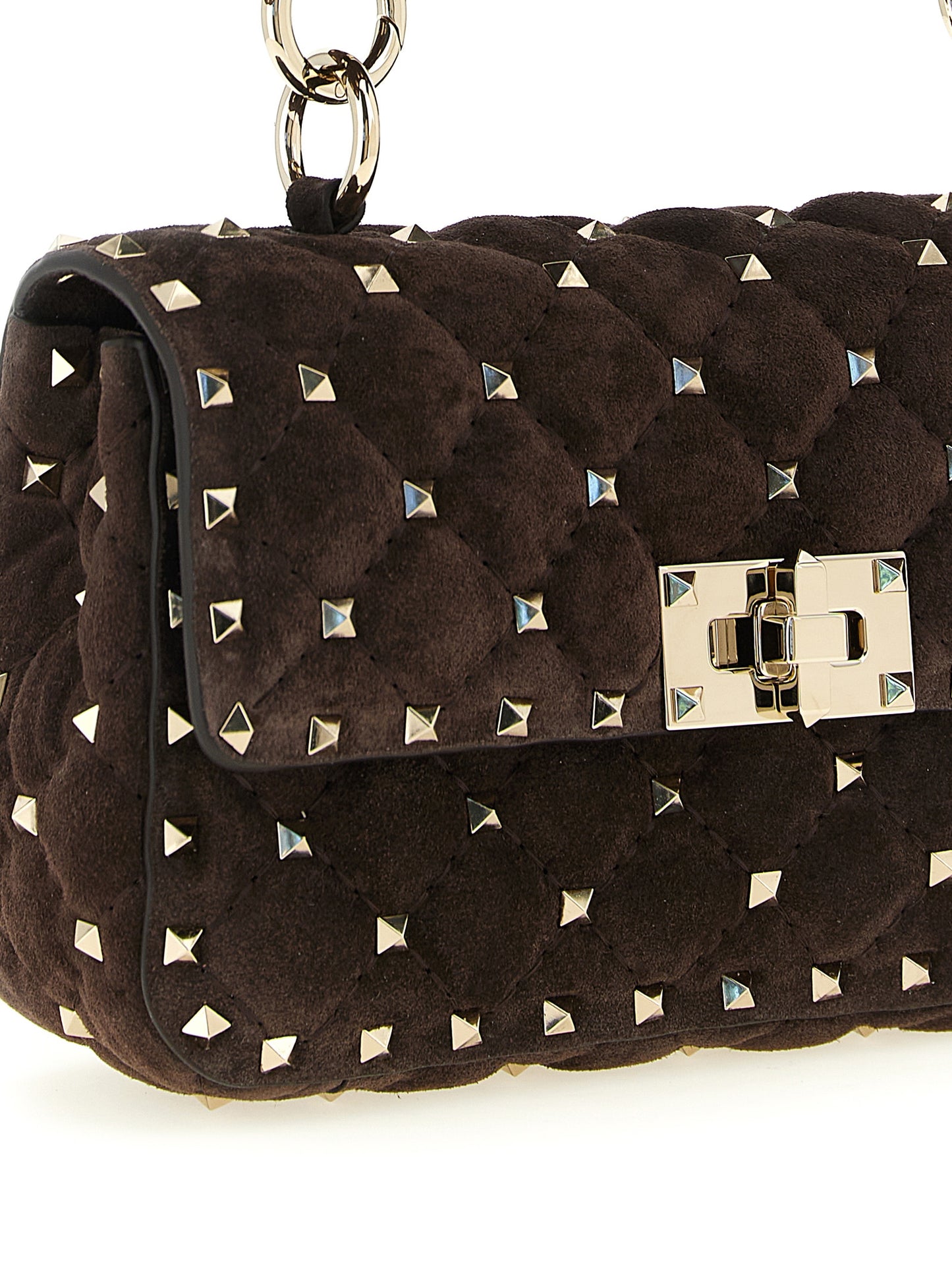 Valentino Garavani Brown Calfskin Shoulder Bag