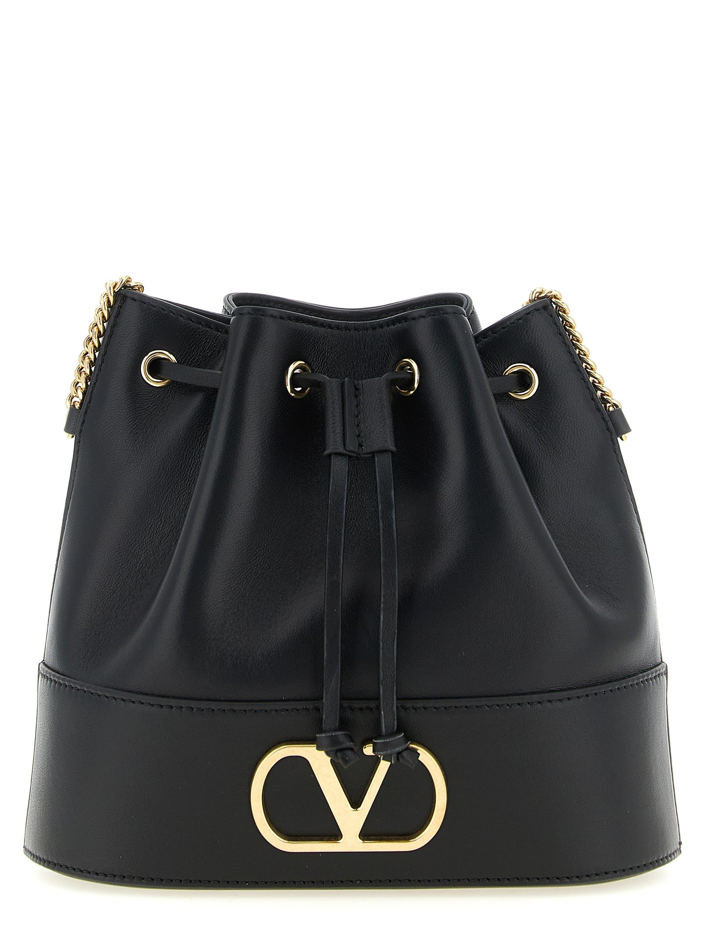 Valentino Garavani Black Lamb Leather Crossbody Bag