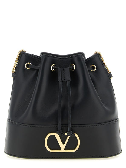Valentino Garavani Black Lamb Leather Crossbody Bag