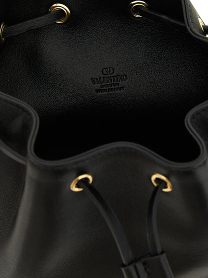 Valentino Garavani Black Lamb Leather Crossbody Bag