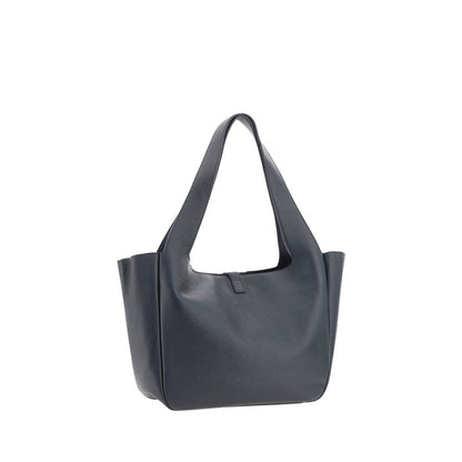 Saint Laurent Black Calf Leather Bos Taurus Shoulder Bag