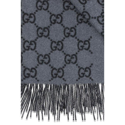 Gucci Blue Cashmere Foulard