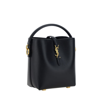 Saint Laurent Black Calf Leather Bos Taurus Shoulder Bag