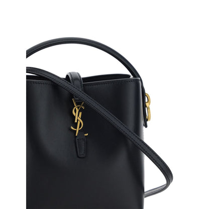 Saint Laurent Black Calf Leather Bos Taurus Shoulder Bag