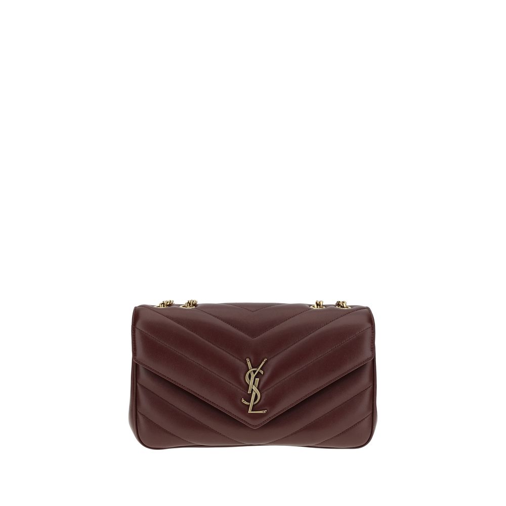 Saint Laurent Bordeaux Lamb Ovis Aries Aries Shoulder Bag