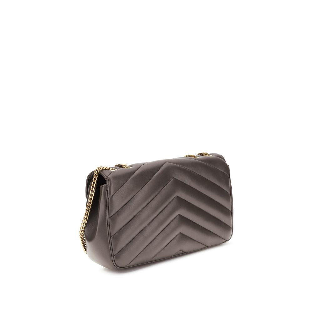Saint Laurent Gray Lamb Ovis Aries Aries Shoulder Bag