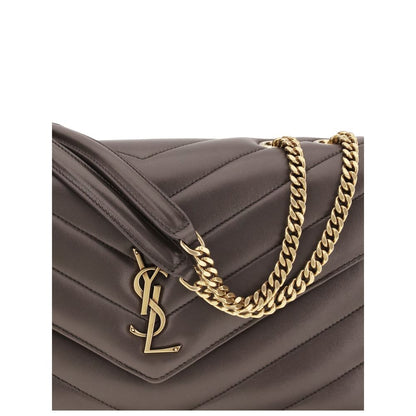 Saint Laurent Gray Lamb Ovis Aries Aries Shoulder Bag