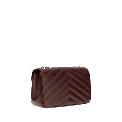 Saint Laurent Bordeaux Lamb Ovis Aries Aries Shoulder Bag