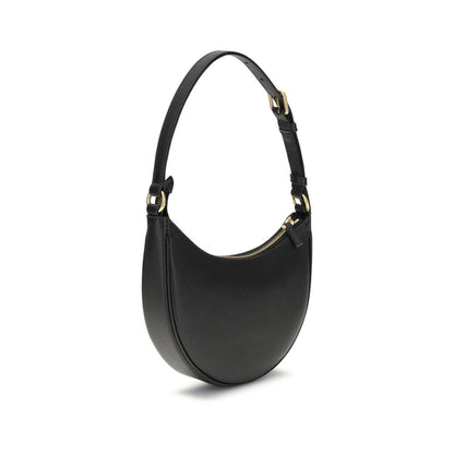 Valentino Garavani Black Calf Leather Bos Taurus Shoulder Bag